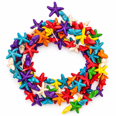 Estrella de Mar Cerámica Mix 15mm (Tira)