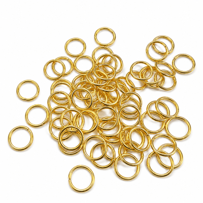 Argolla Metal Dorada Redonda 6mm (20 gramos)