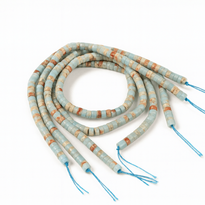 Jaspe Imperial Natural Rondelle Tubo 4x3mm (Tira)