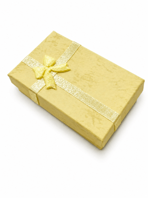 Estuche Cadena Cartón Color Amarillo (Unidad)1