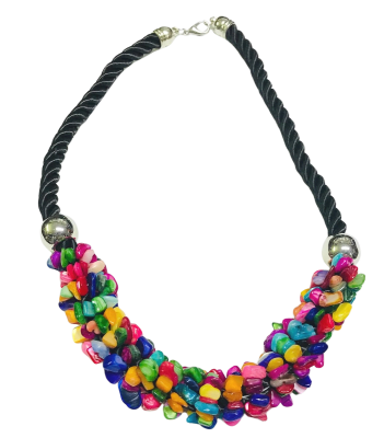 Collar Cordón y Mix Madre Perla Broche (Tira)