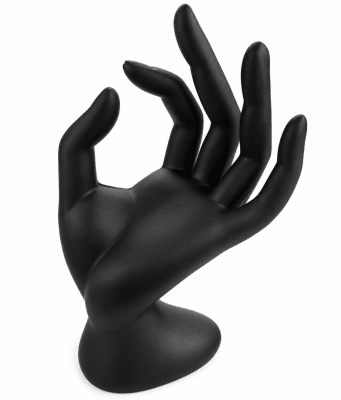 Mano Exhibición Acrílico Negro (Unidad)1