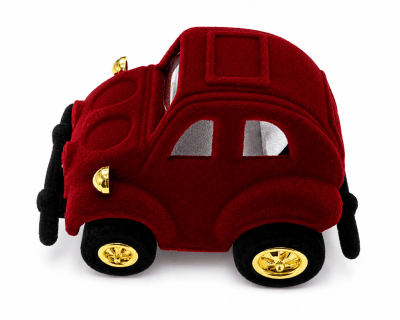 Estuche Anillo Auto Rojo (Unidad)