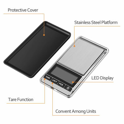Balanza Digital Bolsillo 300 gr x 0.01 gramos (Unidad)1