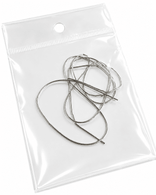 Terminal Gusano Plateado Mediano 1mm (1 Gramo)