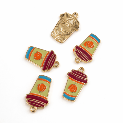 Colgante Tazón Café Esmaltado Colores (10 Unidades)1