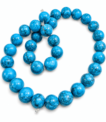 Howlite Turquesa Redondo 12mm (Tira)1