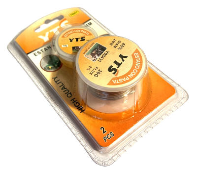 Soldadura Estaño con Pasta 2mm (Set)1