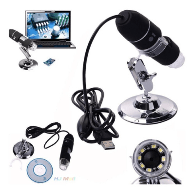 Microscopio Digital USB 1600X Con Adaptador Pantalla (Set)1