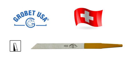 Buril Suizo HSS Plano Nº14/42 Cola Amarilla (Un)