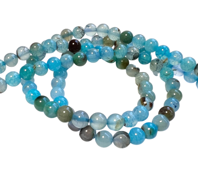 Agata Natural Mediterránea 8mm Lisa Redonda (Tira)1