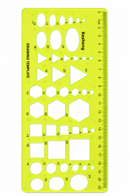 Regla Plantilla Dibujo Varios Nº2 (Unidad)