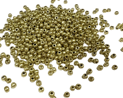 Mini Mostacillón Gold Opaco 3mm (50 gramos)1