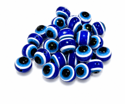 Divisor Ojo Turco Azúl Acrílico 8mm (Pack)