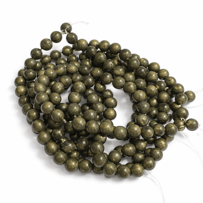 Pirita Gold Natural Redondo 6mm (Tira)1