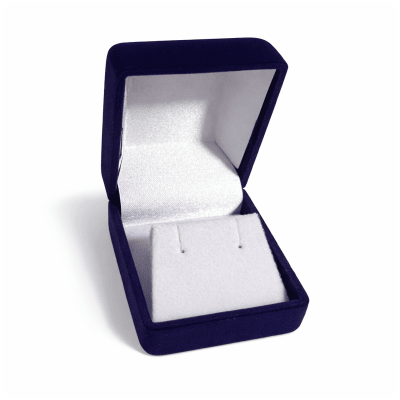 Estuche Aro Terciopelo Azúl (Unidad)1