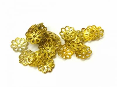 Casquete Dorado 6 a 8mm (10 Pares)
