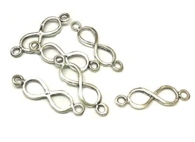 Conector Plata Infinito 20mm (Unidad)