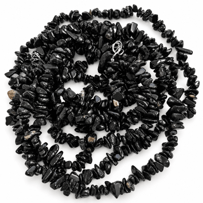 Turmalina Negra Natural Chip (Tira)1