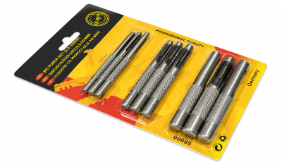 Set 9 Punzones Perforar Cuero Acero (Set)1