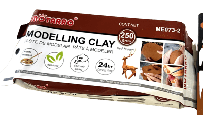 Pasta Modelar Terracota Seca al Aire Modelling Clay (250 Gramos)