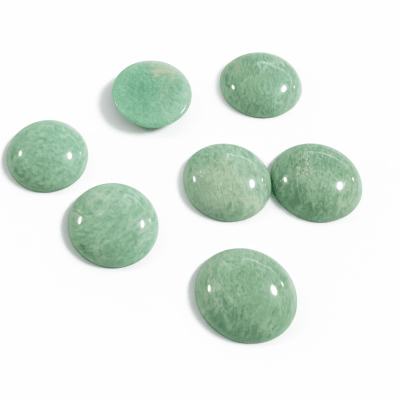 22mm Amazonita Natural Coubuchón Redondo (Un)1