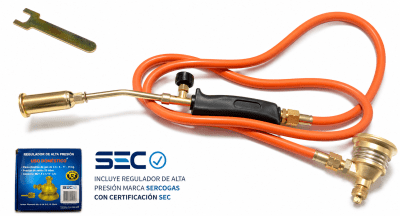 Soplete Soldar-Fundir Regulador Alta Presión Rosca Maestro (Set)