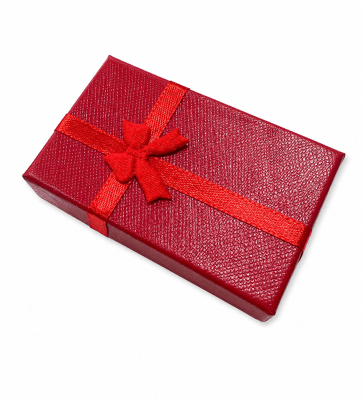Estuche Cadena Cartón Color Rojo (Unidad)