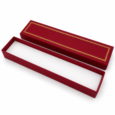 Estuche Púlsera Cartón Rojo 25x4cms (Unidad)1