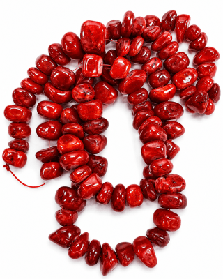 Cerámica Roja Nugget 10-12mm (Tira)