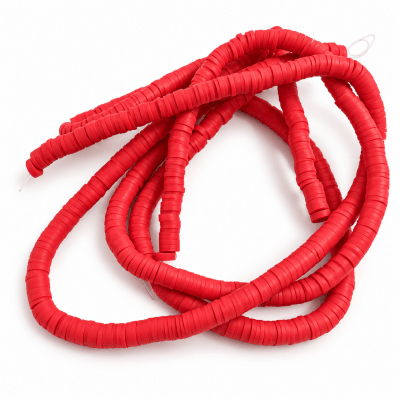 Disco Silicona Pucca Rojo Claro 6mm (Tira)