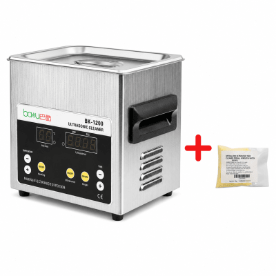 Equipo Limpieza Ultrasonido 1.50 Litros Baku 1200-Solución Ultrasonido 50 gramos (Set)1