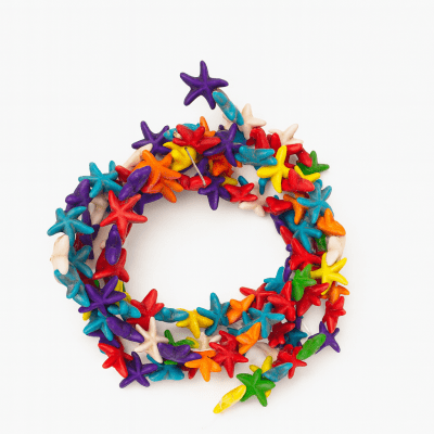Estrella de Mar Cerámica Mix 15mm (Tira)
