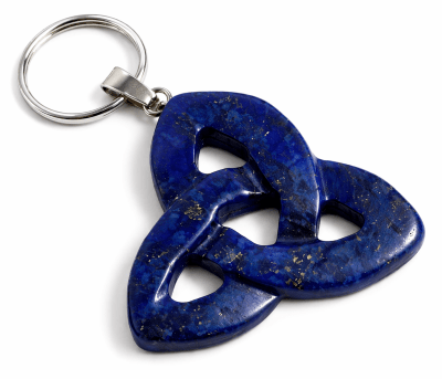 Colgante Lapislázuli Natural Nudo Celta Triquetra (Unidad)1