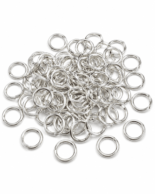 Argolla Metal Plateada Redonda 6mm (20 gramos)
