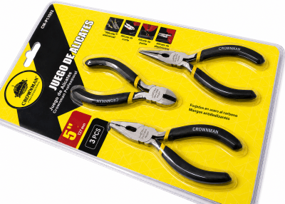Set 3 Alicates Diferentes Formas Econo (Set)