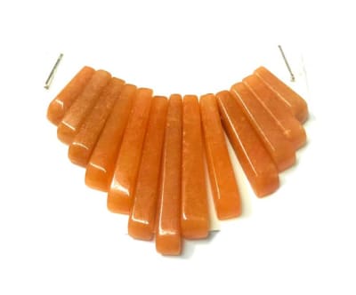 Set Piedras Collar Aventurina Roja (Un)