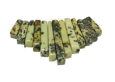 Set Piedras Collar Jaspe Dendrítico (Un)