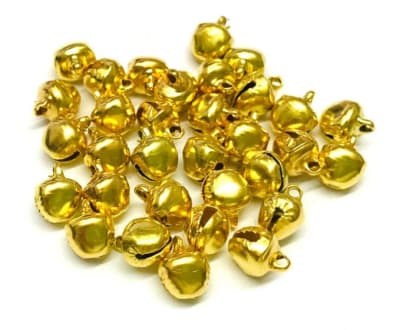 Campanas Metal Dorado 6mm (10 Unidades)