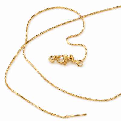 Cadena Baño Oro 18K Plana 46 cms Broche (Tira)1