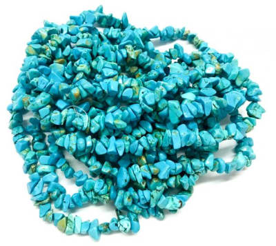 Howlite Turquesa Chips (Tira)