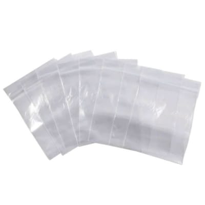 Bolsa Ziploc 3,8 x 3,8 CM Sin Bloque Gruesas (100 Unidades)1