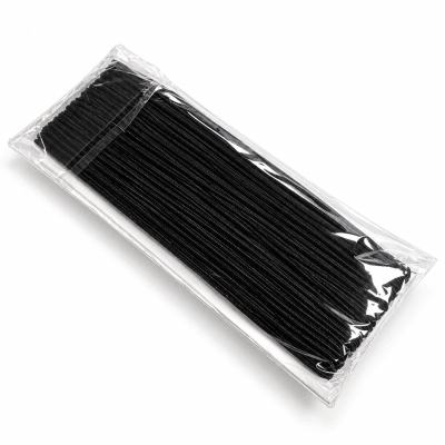 Cordón Soutache Negro 3mm (Rollo 30 Metros)1
