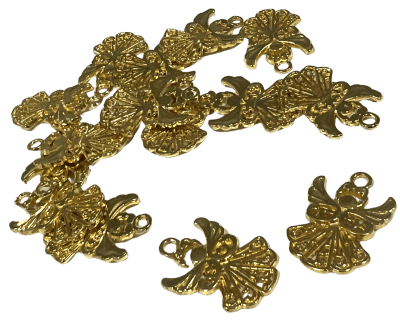 Colgante Dorado Ángel 20x14mm (10 Unidades)