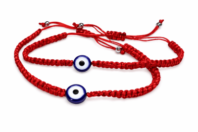 Púlsera Tejida Rojo con Ojo Turco (Unidad)1