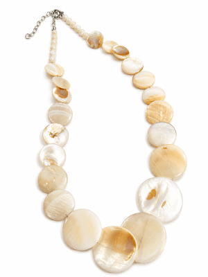 Collar Madre Perla Disco Graduado 13 a 30mm (Tira)1