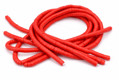 Disco Silicona Pucca Rojo Claro 6mm (Tira)