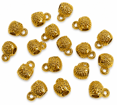 Divisor Metal Dorado Tubo con Argolla 8x6mm (10 Unidades)1