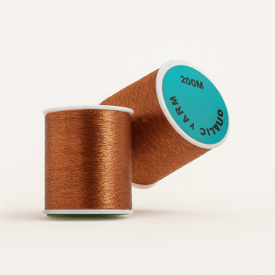Hilo Metalizado Cobre Lurex (200 Metros)1