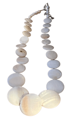 Collar Madre Perla Disco Graduado 13 a 30mm (Tira)
